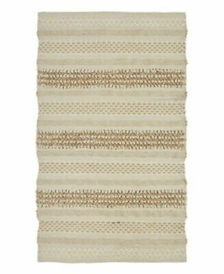 Vcny Home Cotton Jute Tufted Flatweave Scatter Rug – 27 x 45