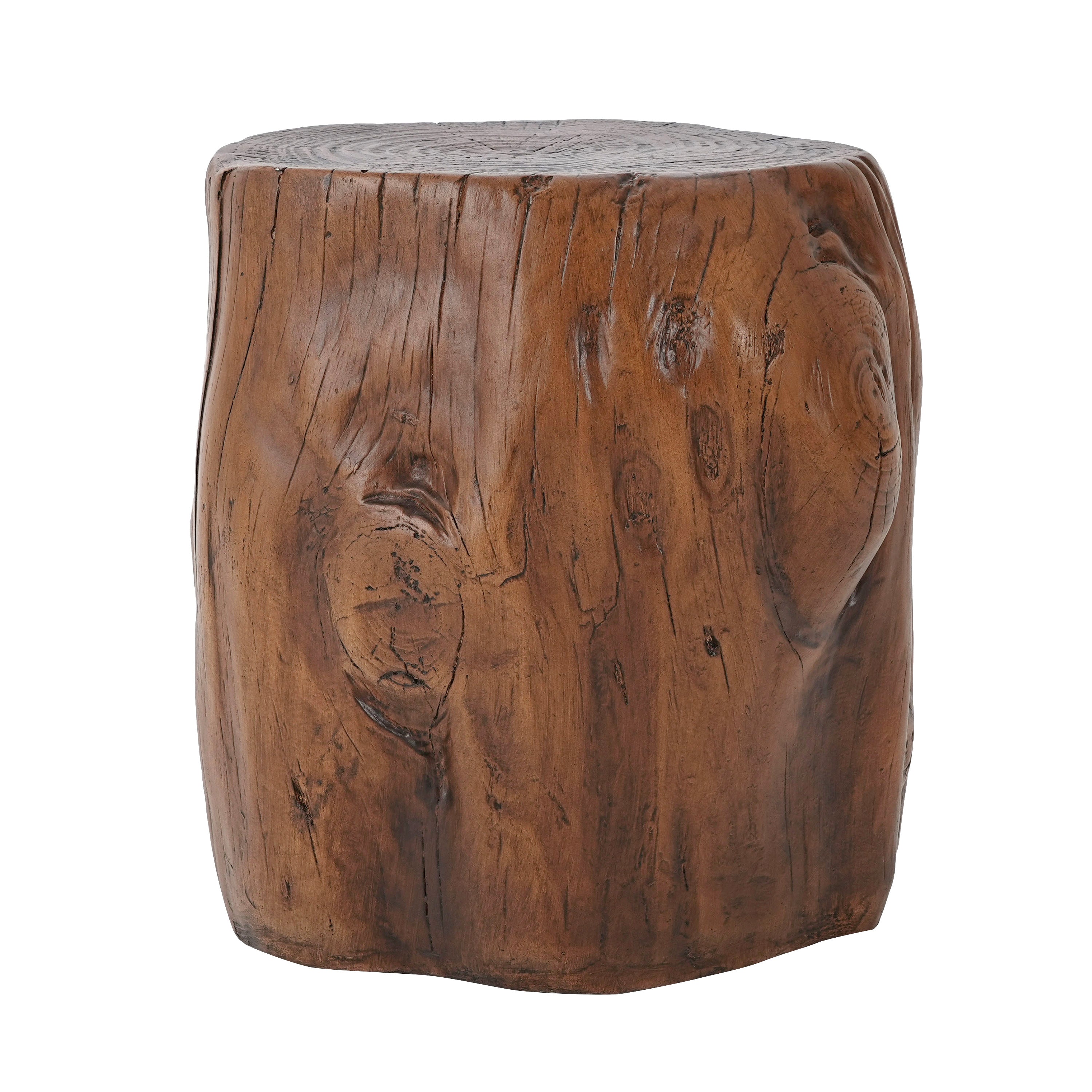 MGO Wood Grain Side Table - Dark Wood Grain