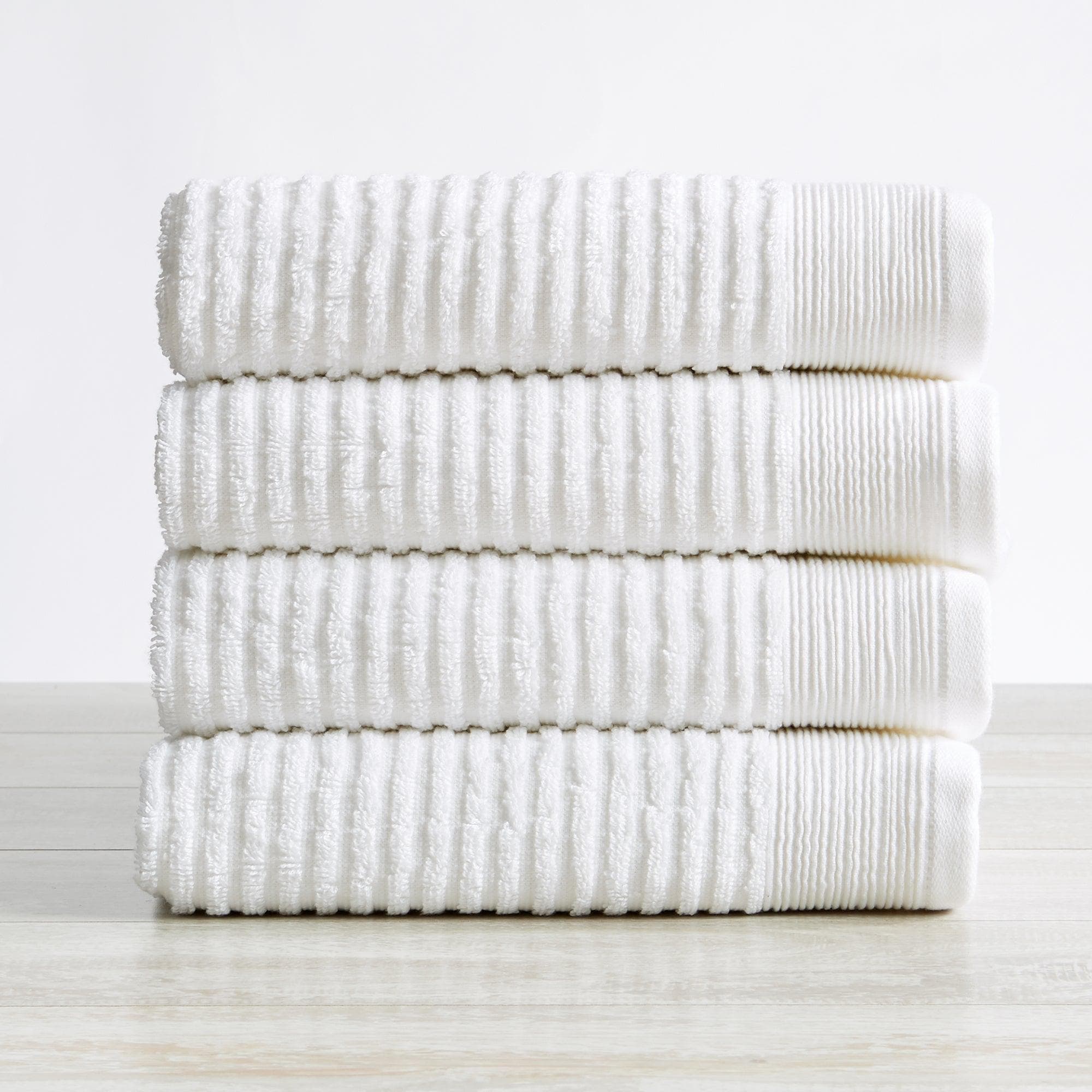 4 Pack Ribbed Hand Towels - Rori Collection
