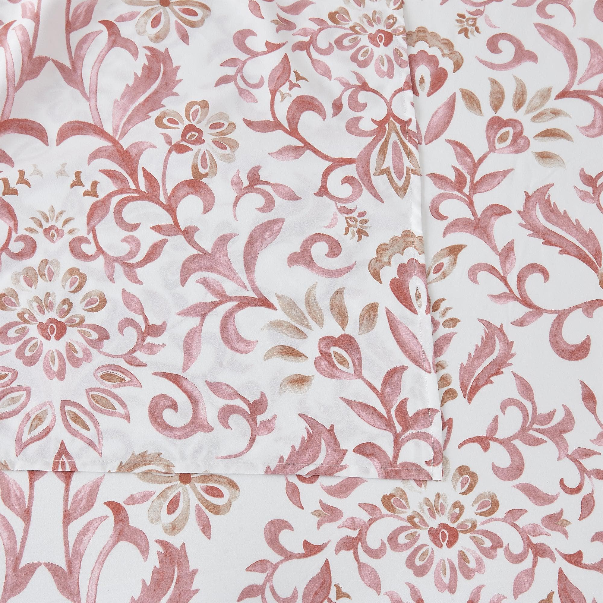 4 Piece Watercolor Floral Microfiber Sheet - Delia Collection