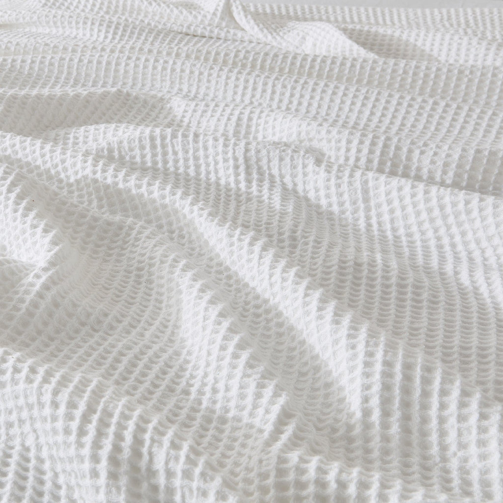 100% Cotton Waffle Weave Blanket - Mikala Collection